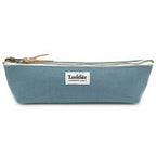 Luddite, Canvas Pen Case, Blue Gray
