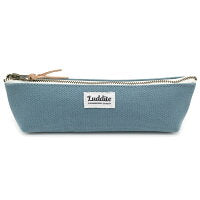 Luddite, Canvas Pen Case, Blue Gray