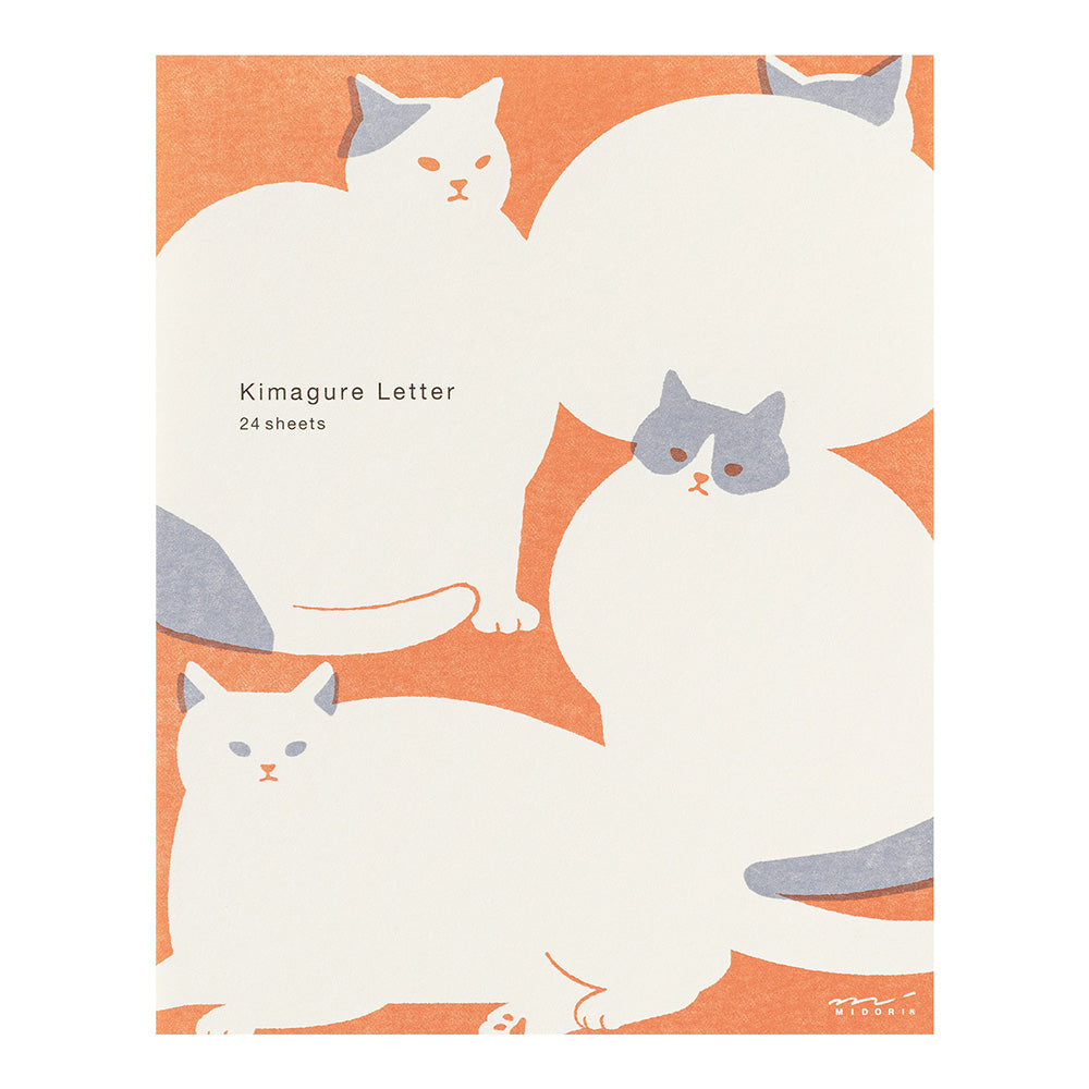 Midori Easy & Cozy Letter Pad - Kimagure Cat