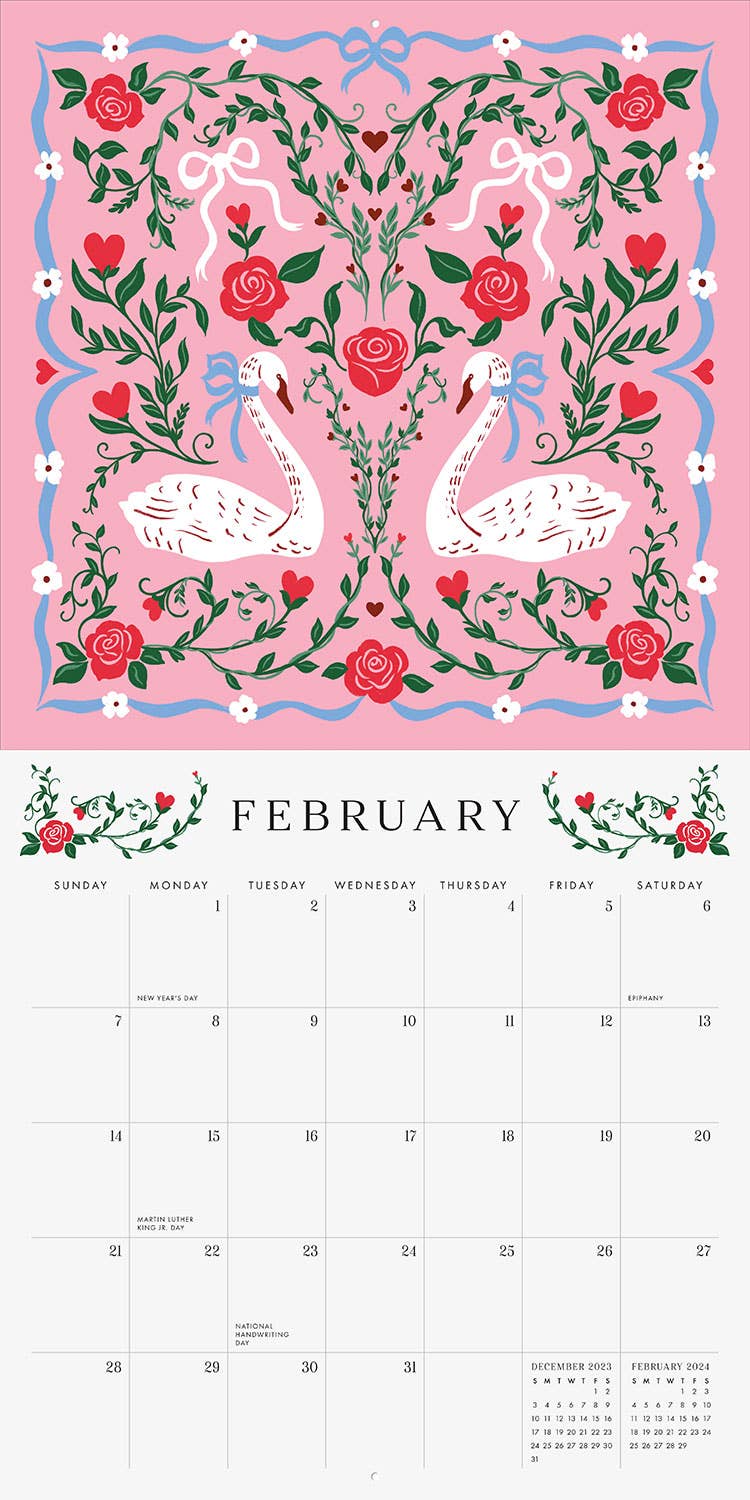 Paper Source Wholesale - 2026 Art Grid Calendar