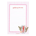 Pippi Post Fueled By Diet Coke 4x6 Notepad