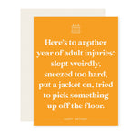 Paloma Paper Co. - Adult Injuries | Funny Birthday Card