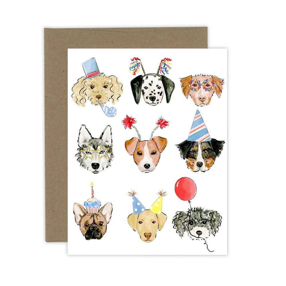 Almeida Illustrations - Birthday Dogs Greeting Card