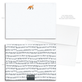 UncommonWares - Fox Watercolor Panel Note Cards A2
