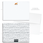 UncommonWares - Fox Watercolor Panel Note Cards A2