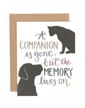1Canoe2, Pet Sympathy, Companion Gone Card