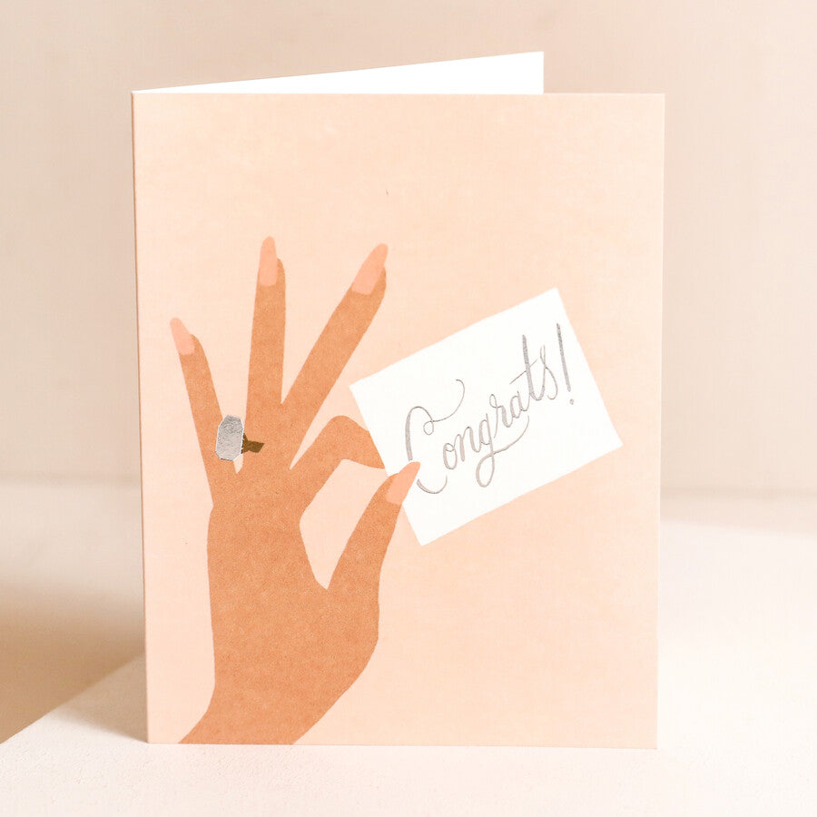 RIFLE PAPER CO., CONGRATS RING CARD, ENGAGEMENT