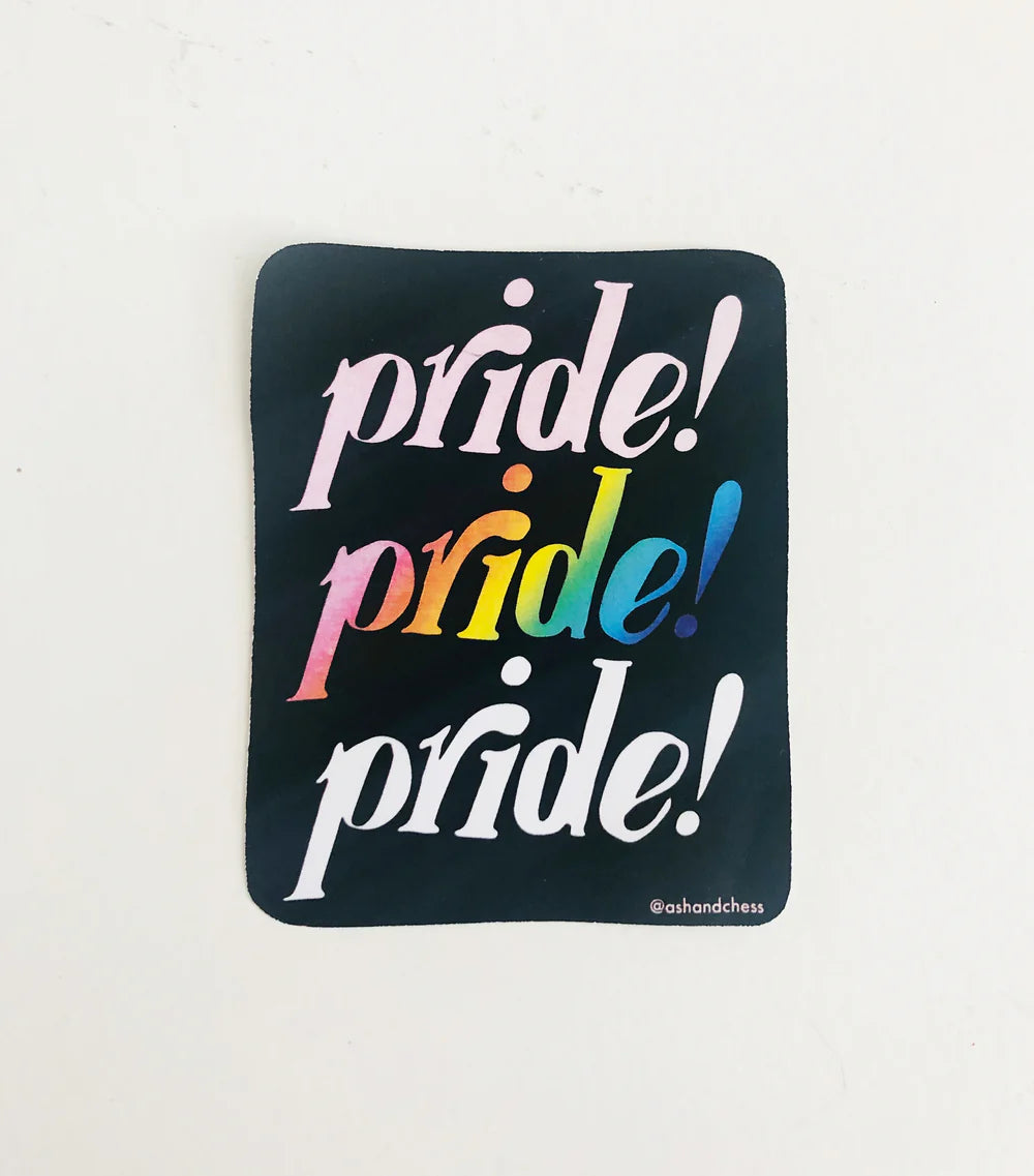 ASH + CHESS, STICKER, PRIDE STICKER