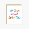 2021 CO., OH THOSE BABY TOES BABY CARD