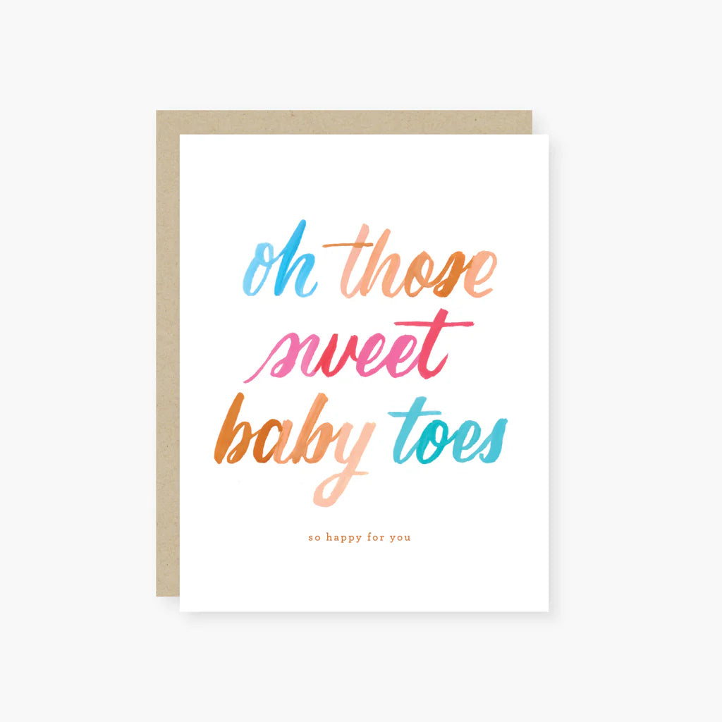 2021 CO., OH THOSE BABY TOES BABY CARD