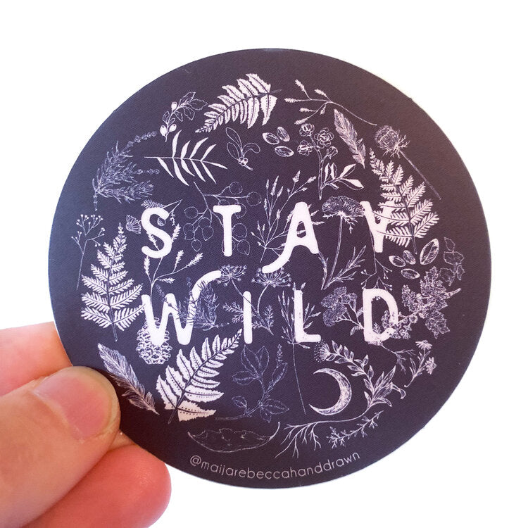 MAIJA REBECCA HAND DRAWN, STAY WILD STICKER