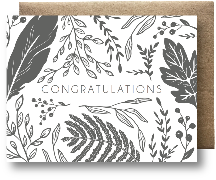 MAIJA REBECCA HAND DRAWN, WILD FORAGE CONGRATULATIONS