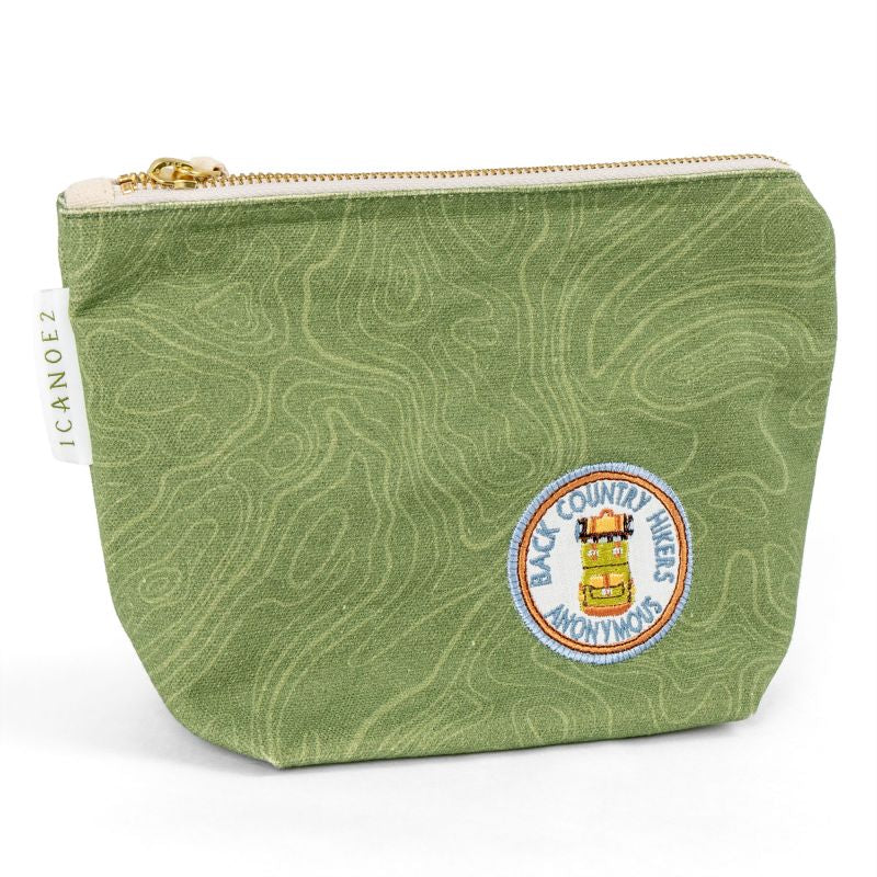 1CANOE2, TOPOGRAPHIC CANVAS POUCH