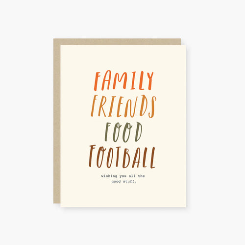 2021 CO., FALL THE GOOD STUFF THANKSGIVING CARD