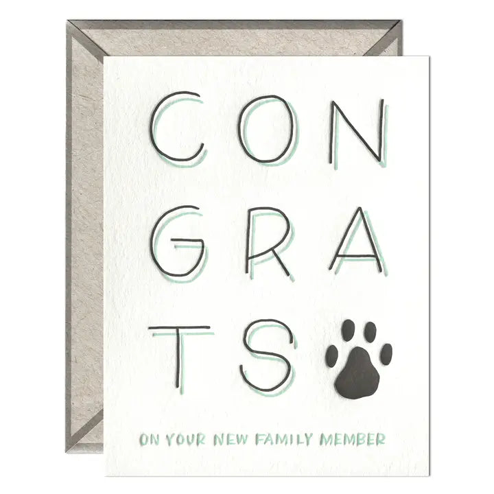 INK MEETS PAPER, NEW PET CONGRATS CARD
