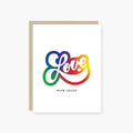 2021 CO., X HOLIDAY JUNKIE LOVE WITH PRIDE - CELEBRATE PRIDE GREETING CARD