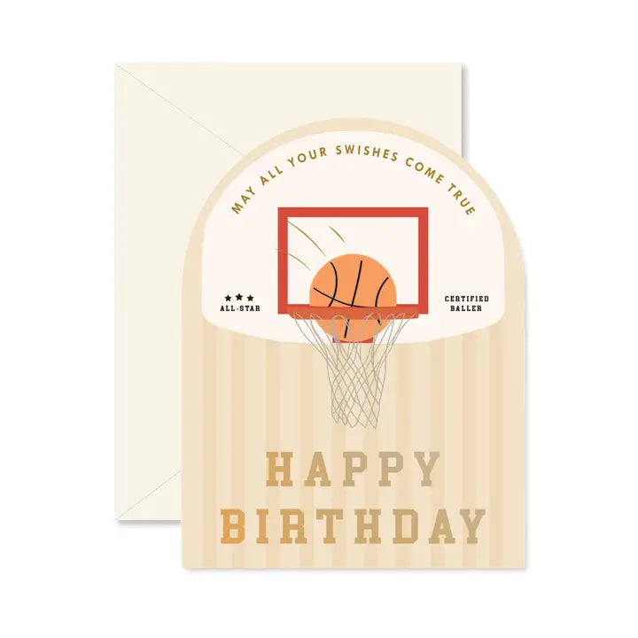GINGER P DESIGNS, BALLER BIRTHDAY ARCH CARD