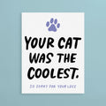 And Here We Are, Coolest Cat Pet Sympathy