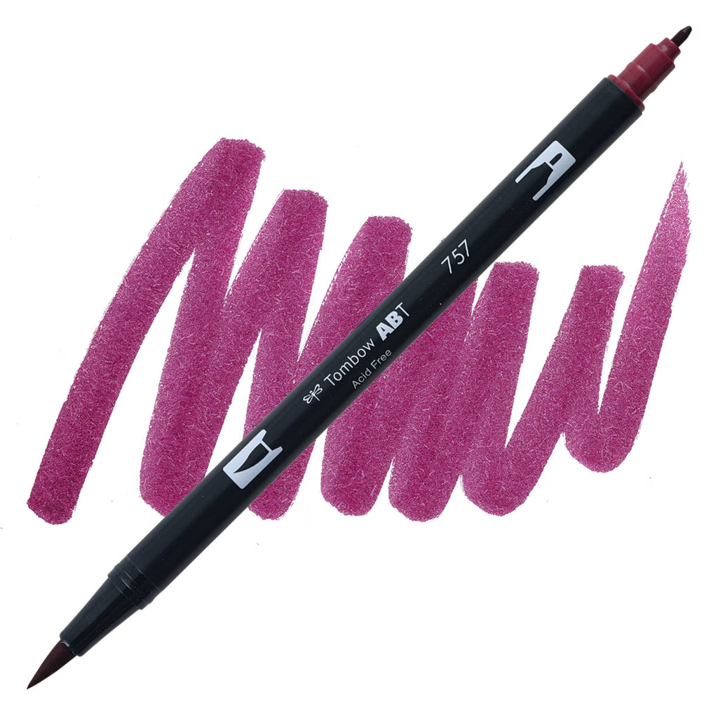 Tombow - Dual Brush Pen Art Markers - Port Red 757