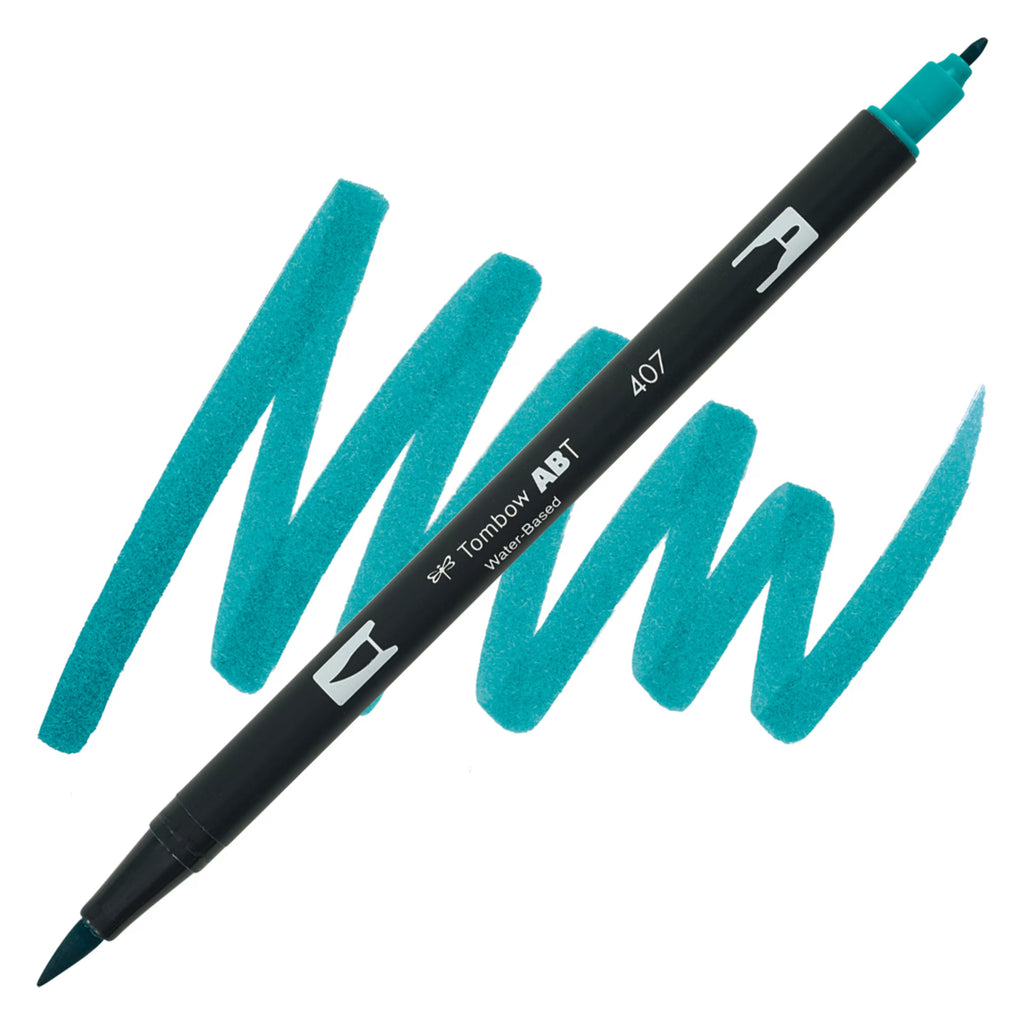 Tombow - Dual Brush Pen Art Markers - Tiki Teal, 407