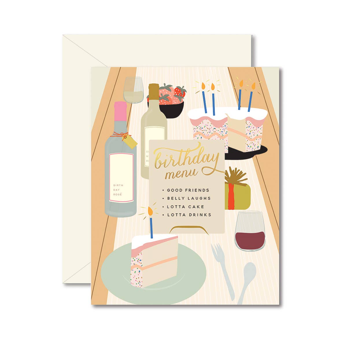 Ginger P. Designs - Birthday Tablescape Greeting Card