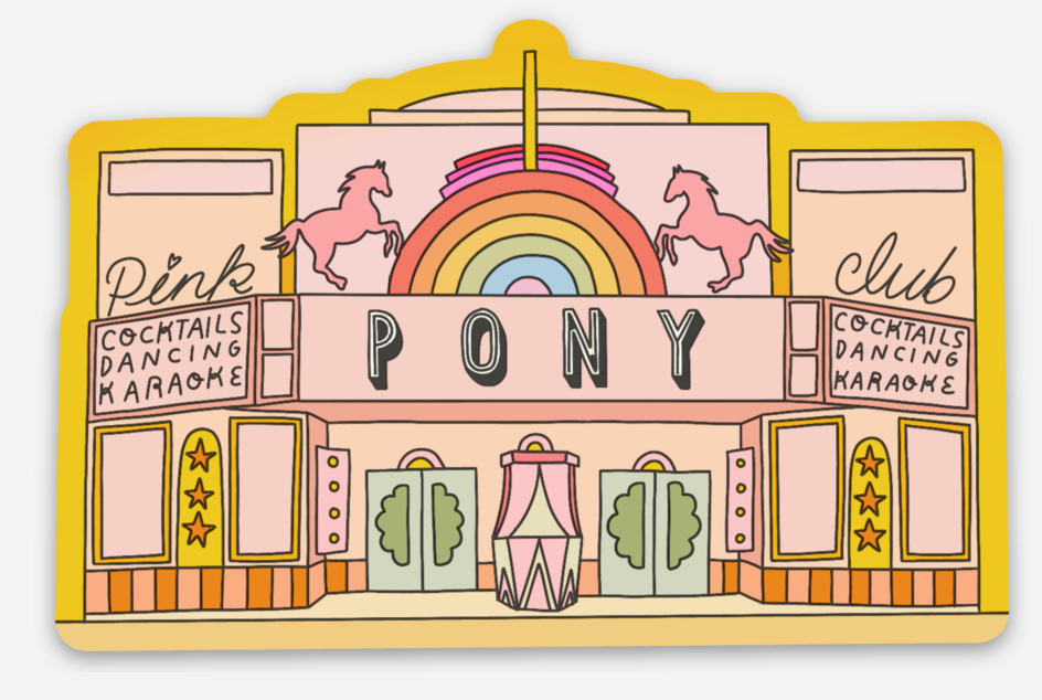 inviting affairs paperie - Pink Pony Club Sticker
