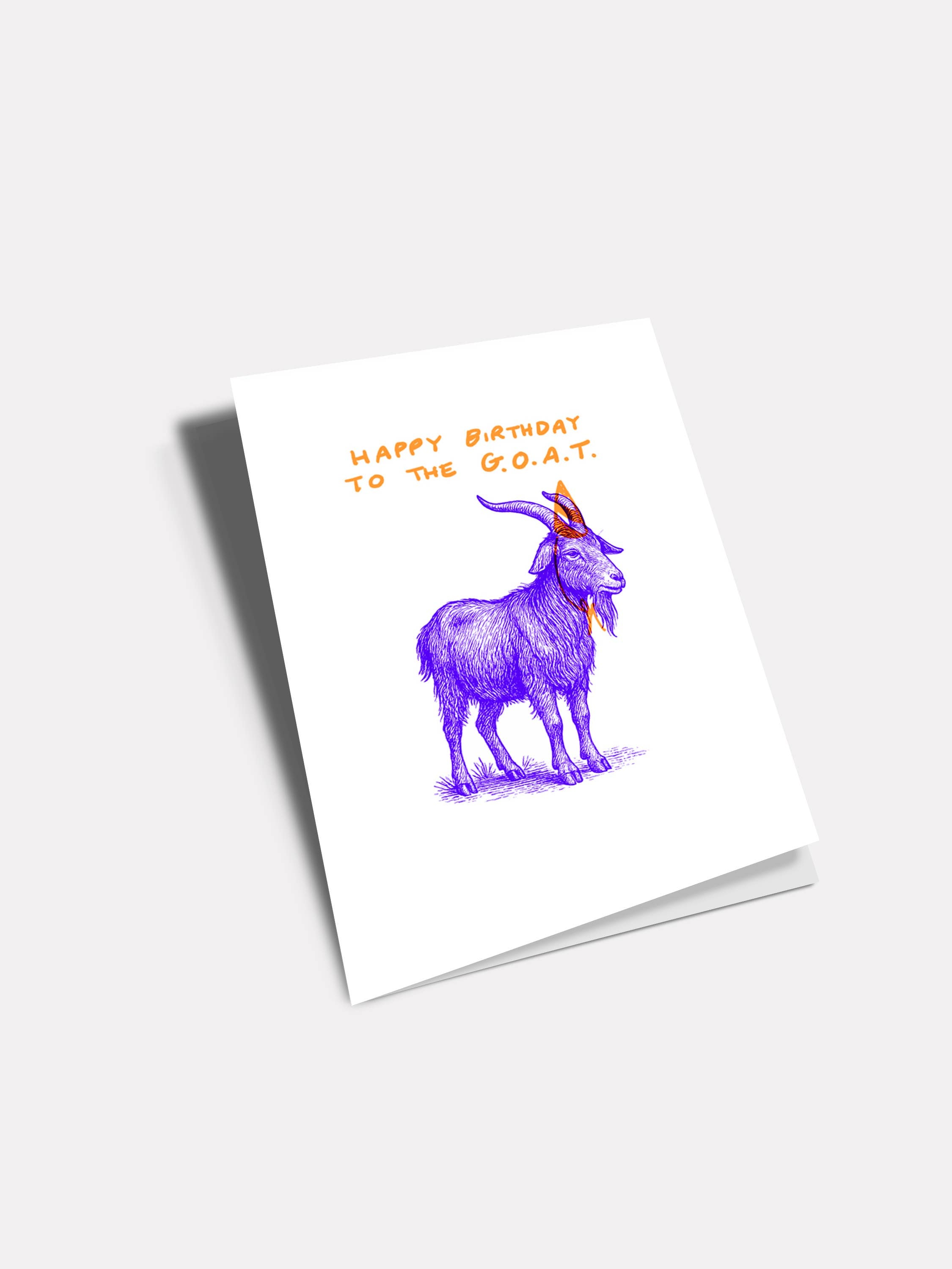Nelson Line - Birthday Goat - 4.5 x 6.25" Birthday Card