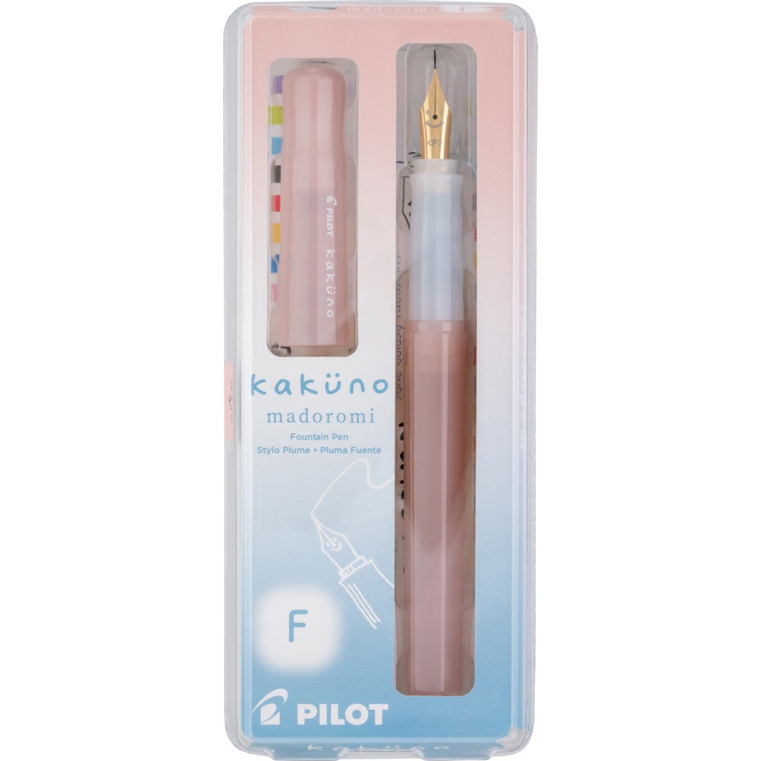 Pilot, Kakuno Fountain Pen, Madoromi Series, Light Pink, Fine