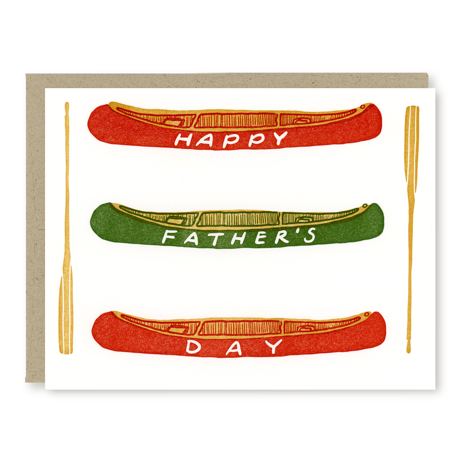 Kindred Letterpress - Father's Day Canoe | Father's Day Card