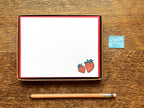 Noteworthy Paper & Press - Strawberries Flat Stationery