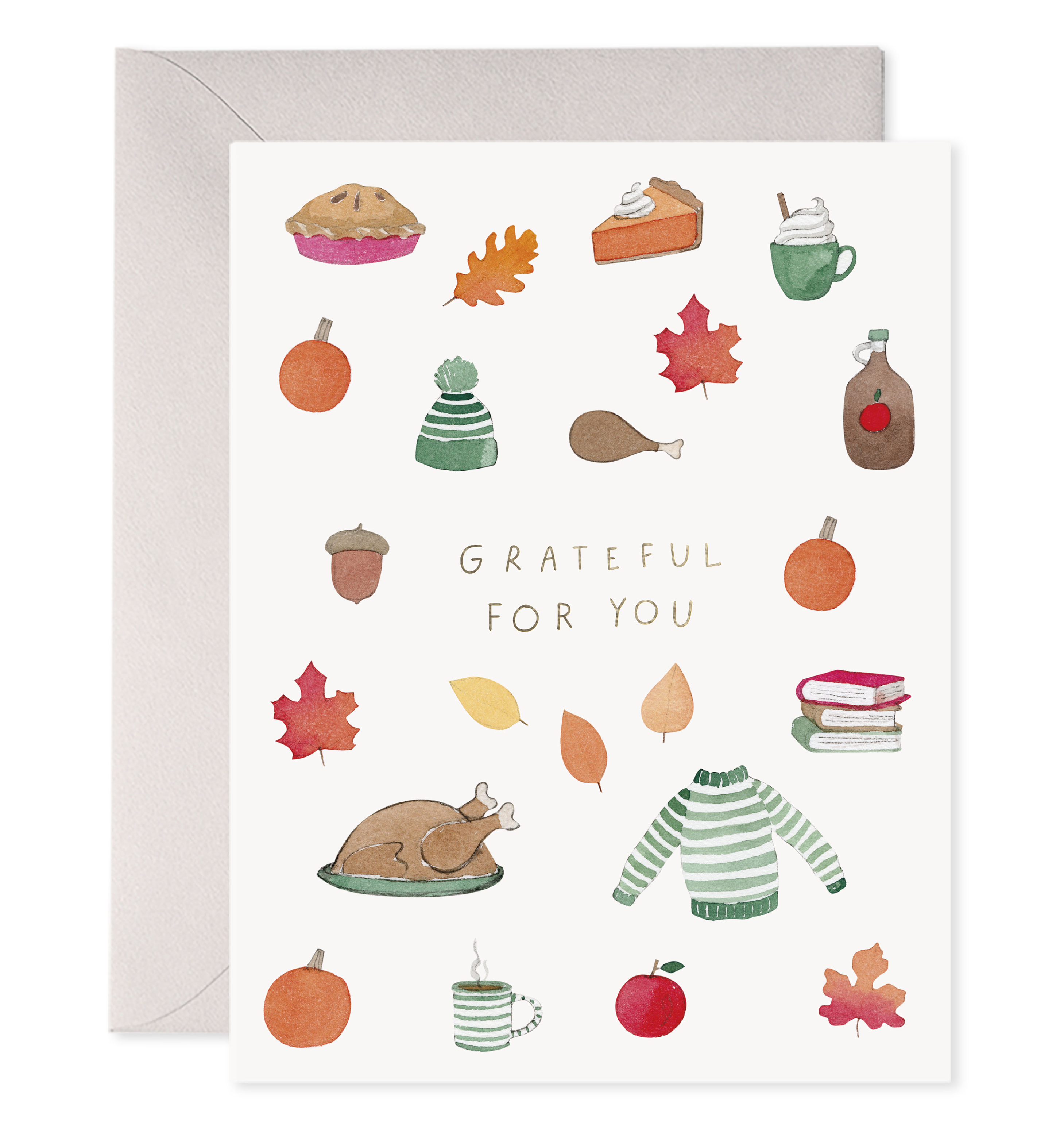 E. Frances Paper - Crisp & Cozy Thanksgiving Greeting Card