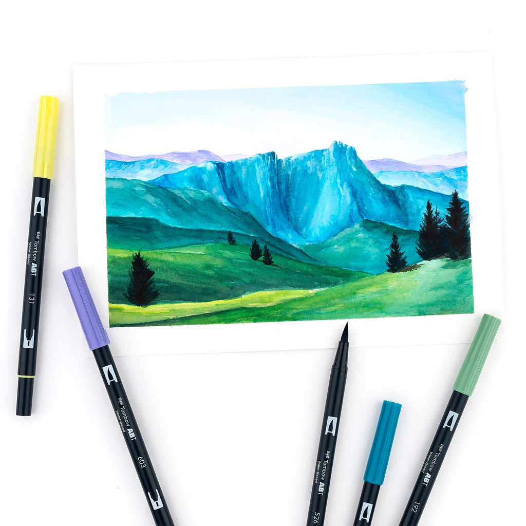 Tombow - Dual Brush Pen Art Markers - Holly Green