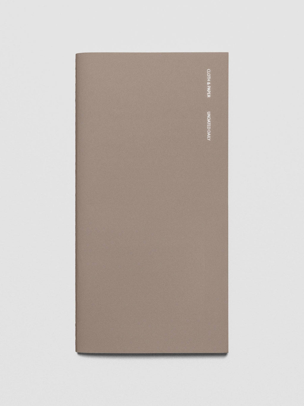 Cloth & Paper - Travel Notebook | A5 Slim: Routine Builder | Beignet