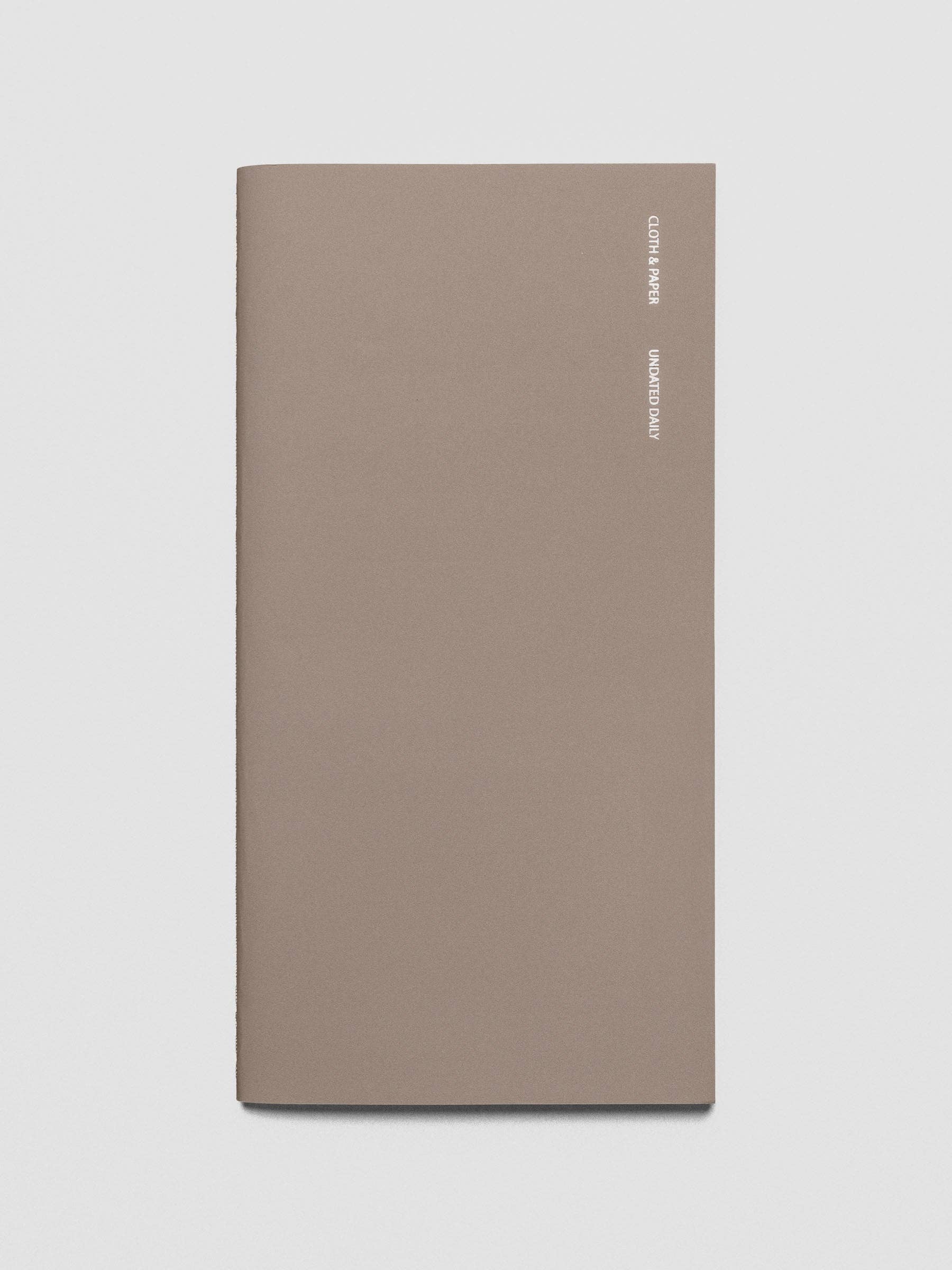 Cloth & Paper - Travel Notebook | A5 Slim: Undated Daily | Verona