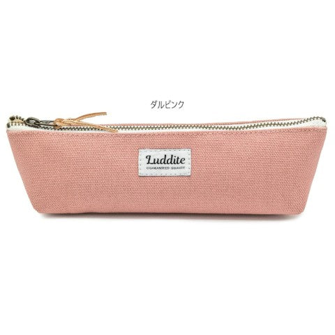 Luddite, Canvas Pen Case, Dull Pink