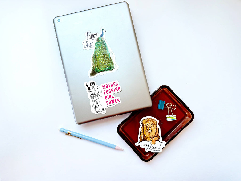 Steel Petal Press - Fancy Bitch Die-Cut Sticker