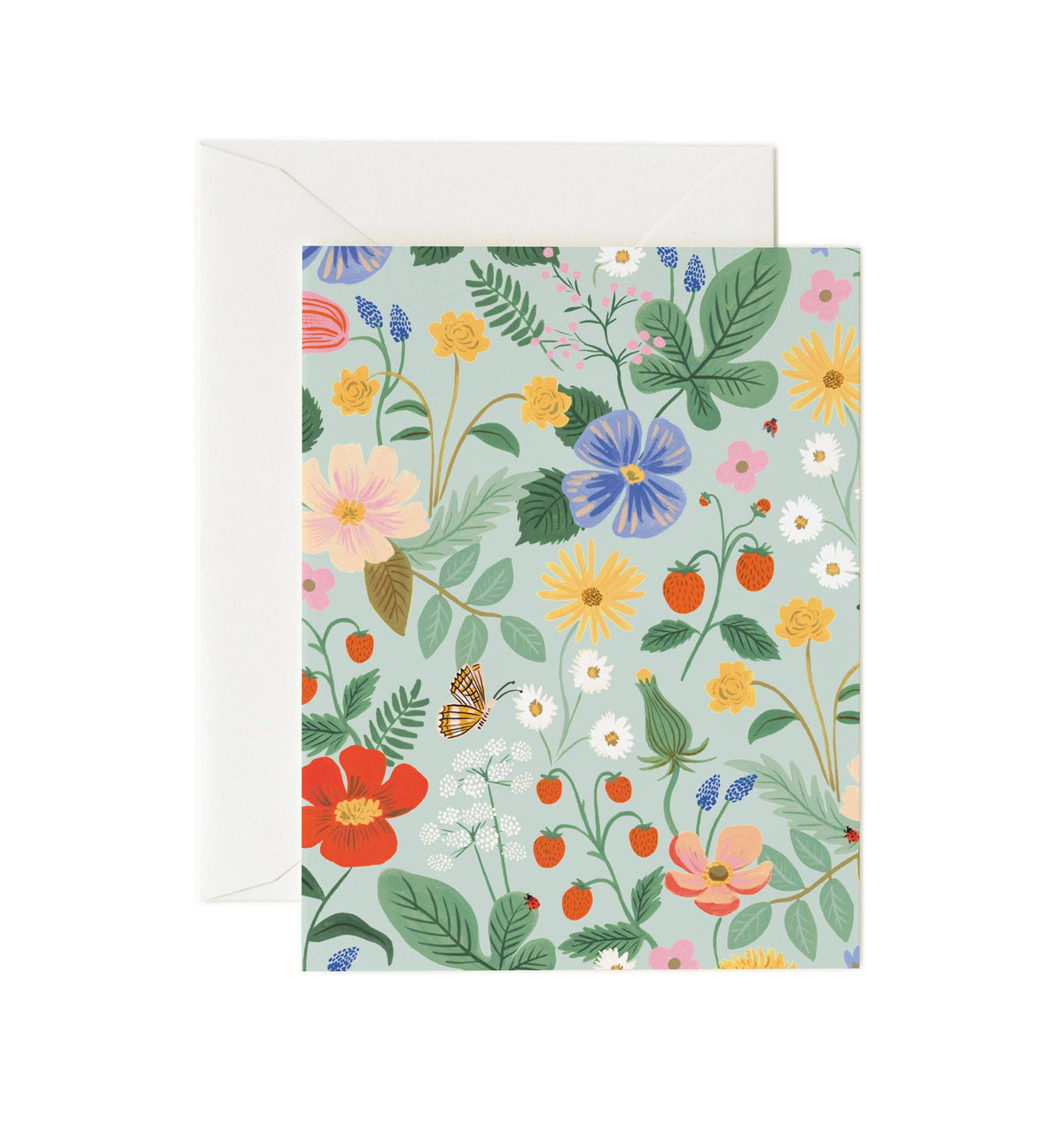 Rifle Paper Co. - Strawberry Fields Mint Card