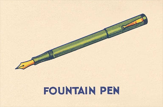 Found Image Press - Postcard of Fountain Pen