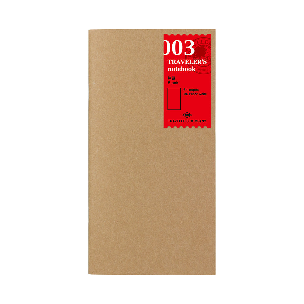 Traveler's Company, 003 Regular Size Refill Blank