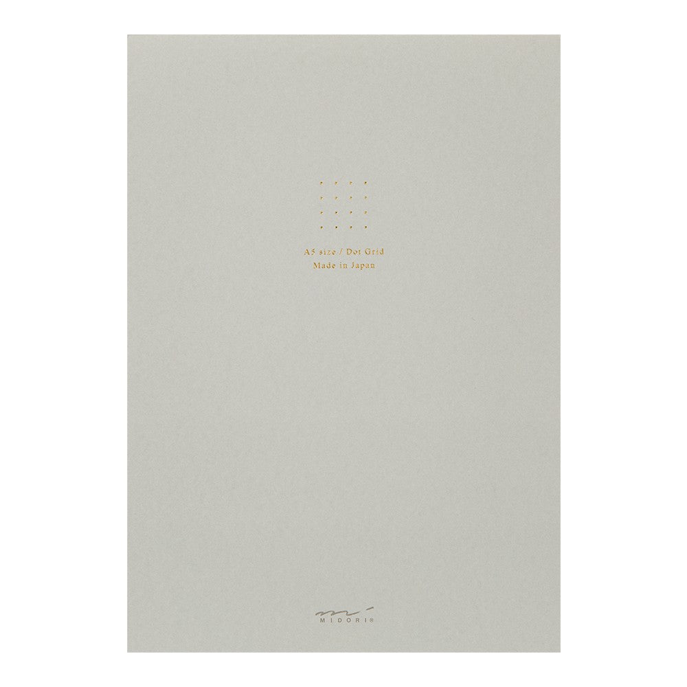 Midori, Soft Color Paper Pad - A5 - Dot Grid - Gray