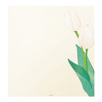 MIDORI, LETTER PAD 157 FOUR DESIGNS SPRING FLOWER WHITE