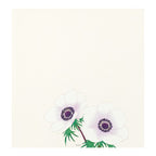 MIDORI, LETTER PAD 157 FOUR DESIGNS SPRING FLOWER WHITE