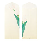MIDORI, ENVELOPE 158 FOUR DESIGNS SPRING FLOWER WHITE