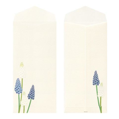 MIDORI, ENVELOPE 158 FOUR DESIGNS SPRING FLOWER WHITE