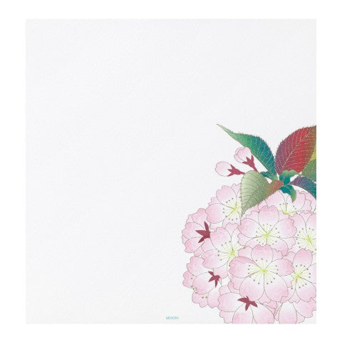 MIDORI, LETTER PAD 161 SILK-PRINTING BALL-SHAPED CHERRY BLOSSOM