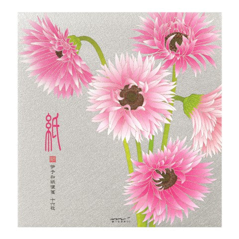 Midori, Letter Pad 163 Silk-Printing Gerbera
