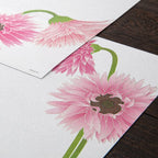 Midori, Letter Pad 163 Silk-Printing Gerbera