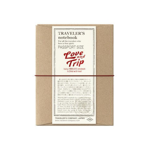 Travelers, Notebook Love and Trip Red Passport Size