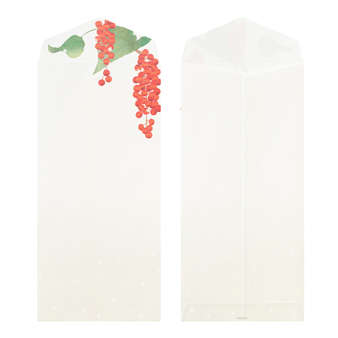 MIDORI Envelope 001 Four Designs Winter Fruit
