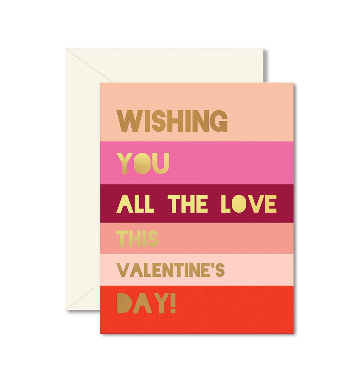 Ginger P. Designs - Valentines Colorblock Greeting Card